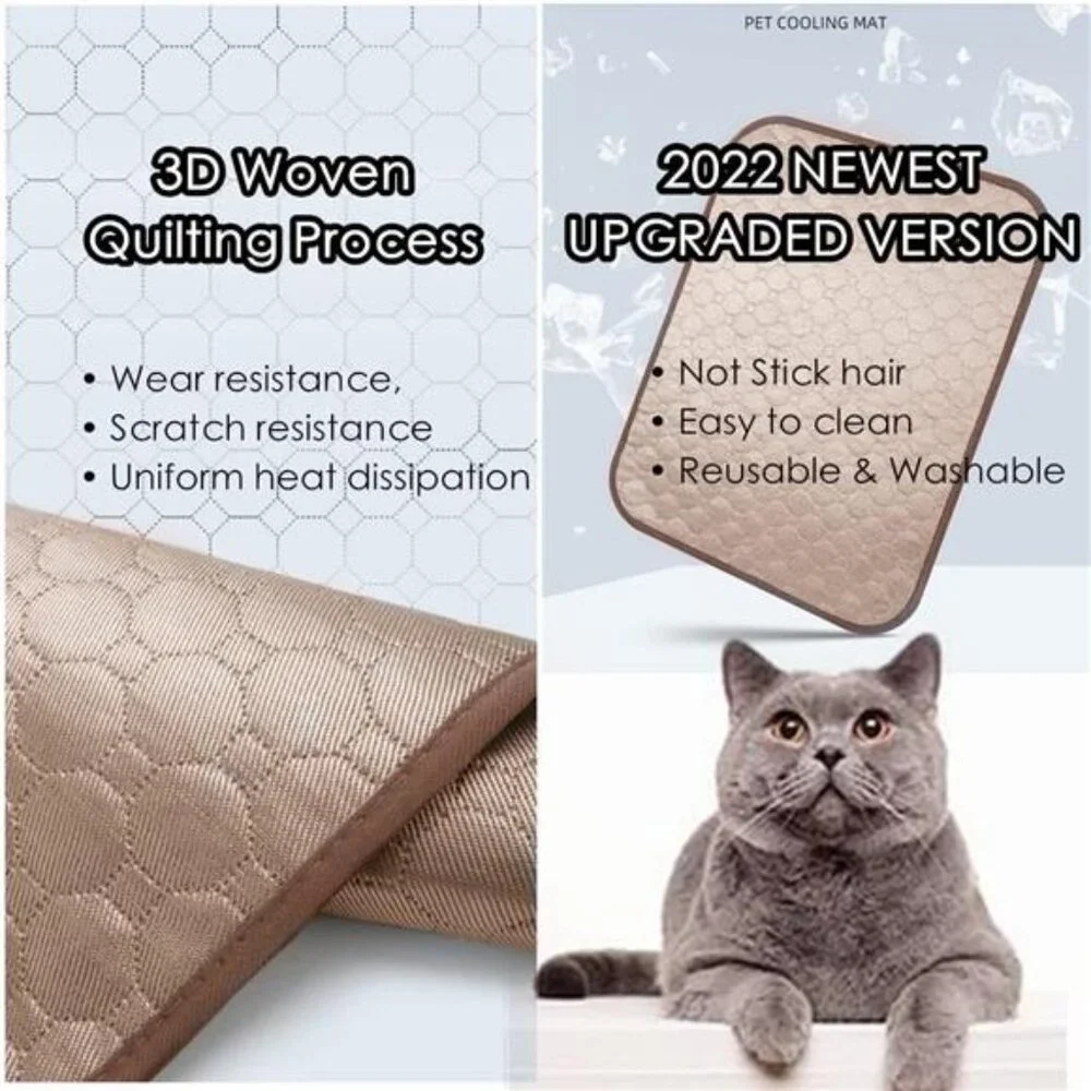 Dog Self Cooling Mat Pet Washable Cooling Pad Blanket Sleeping Kennel Mat